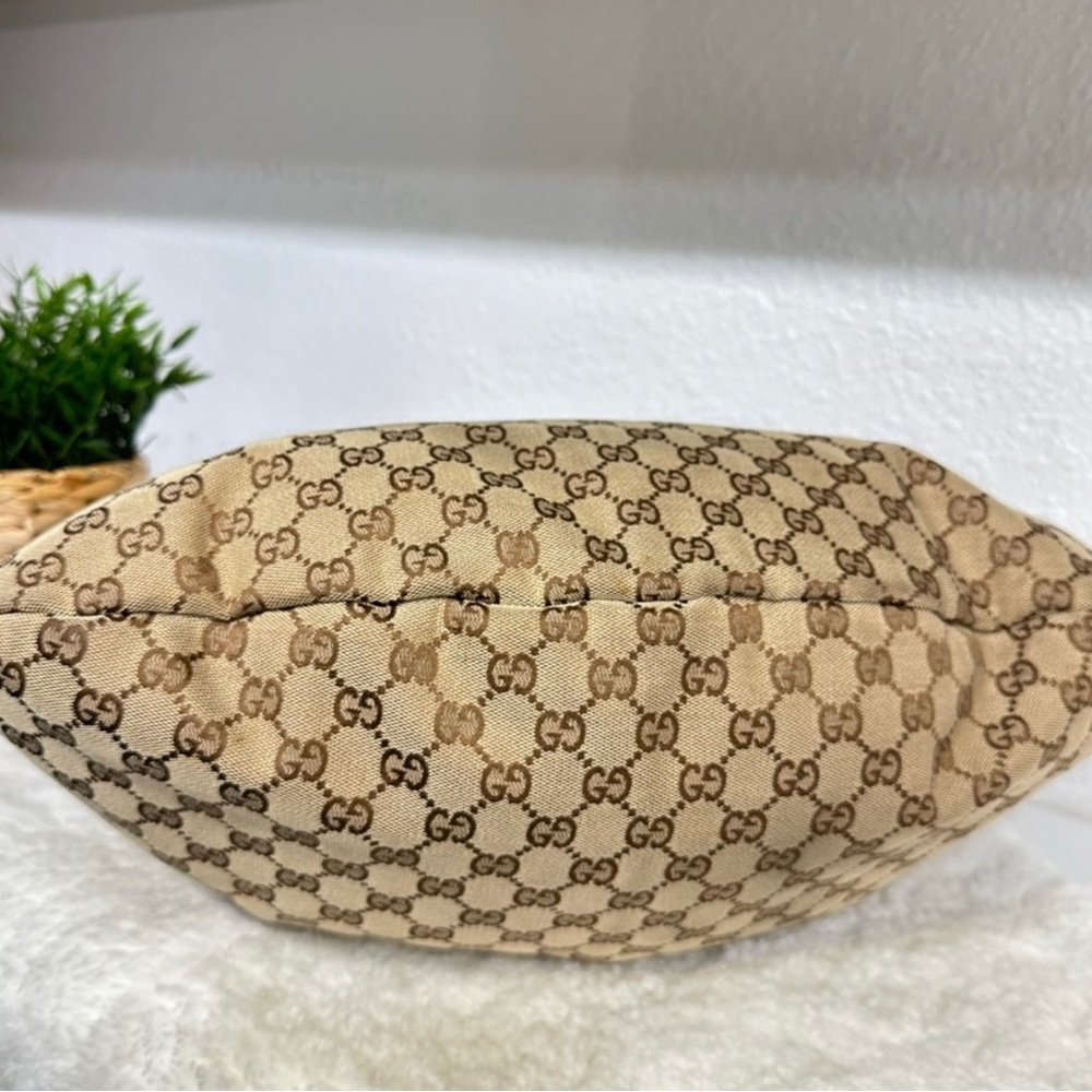 Gucci bamboo with turquoise hobo handbag